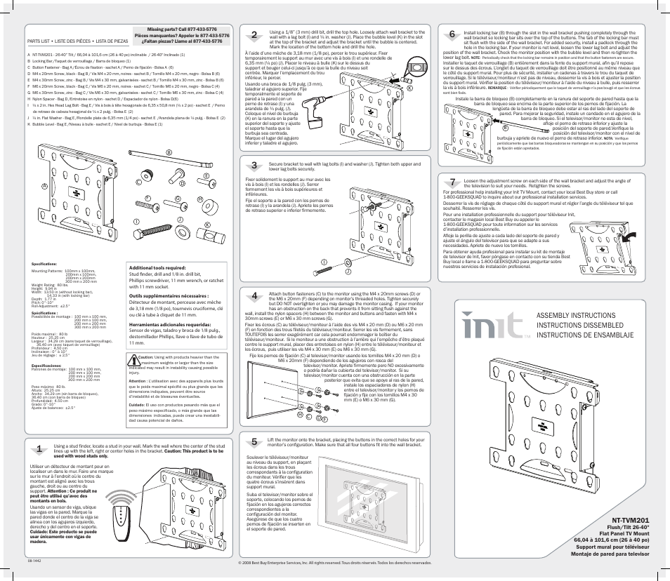 Init 08-1442 User Manual | 1 page