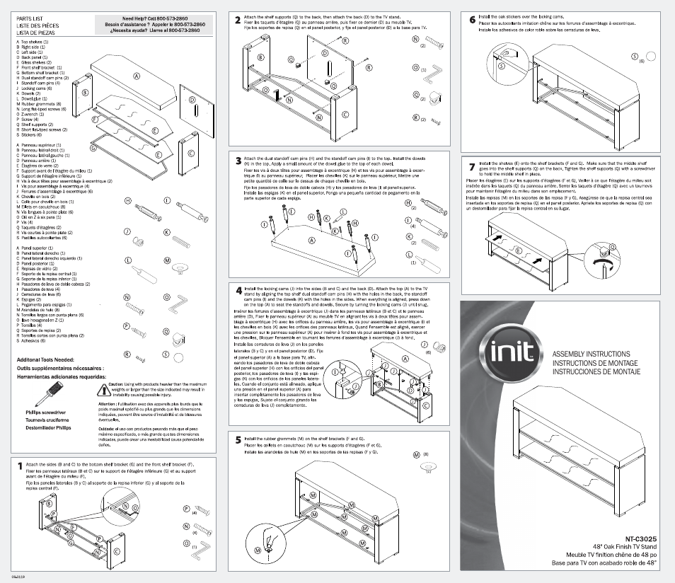Init NT-C3025 User Manual | 1 page
