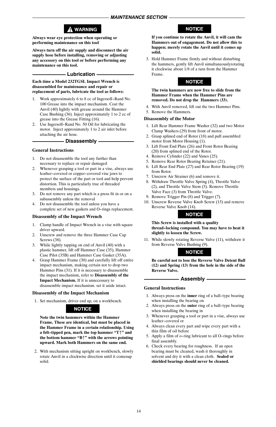 Ives 232TGSL User Manual | Page 14 / 16