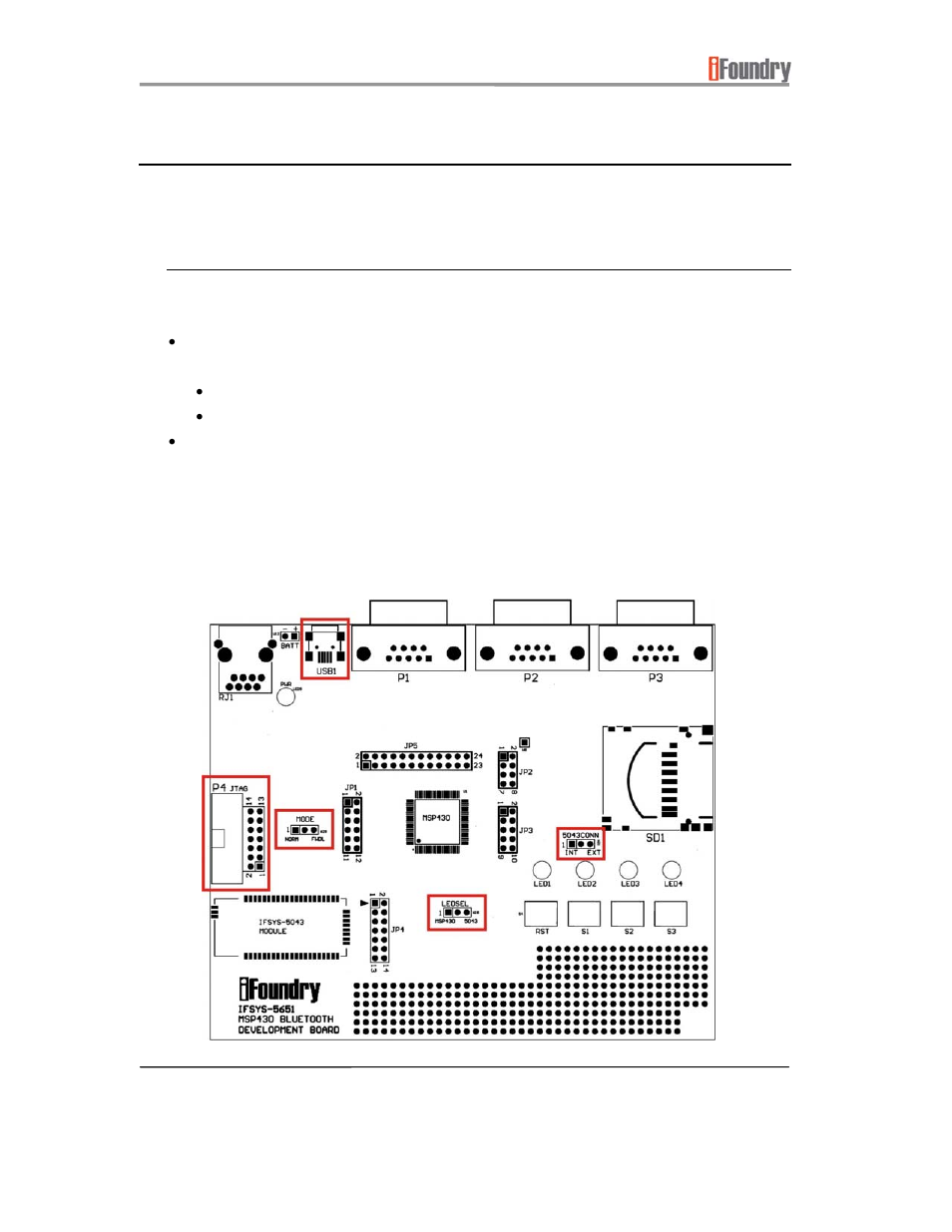 IFoundry Systems IFSYS-5651 MSP430 User Manual | Page 18 / 50