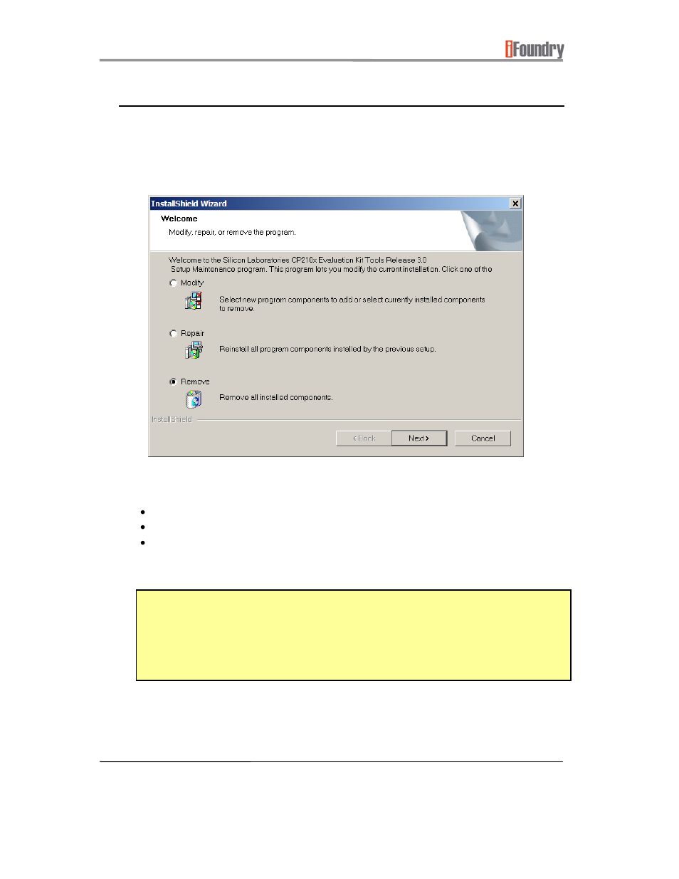 IFoundry Systems IFSYS-5651 MSP430 User Manual | Page 46 / 50