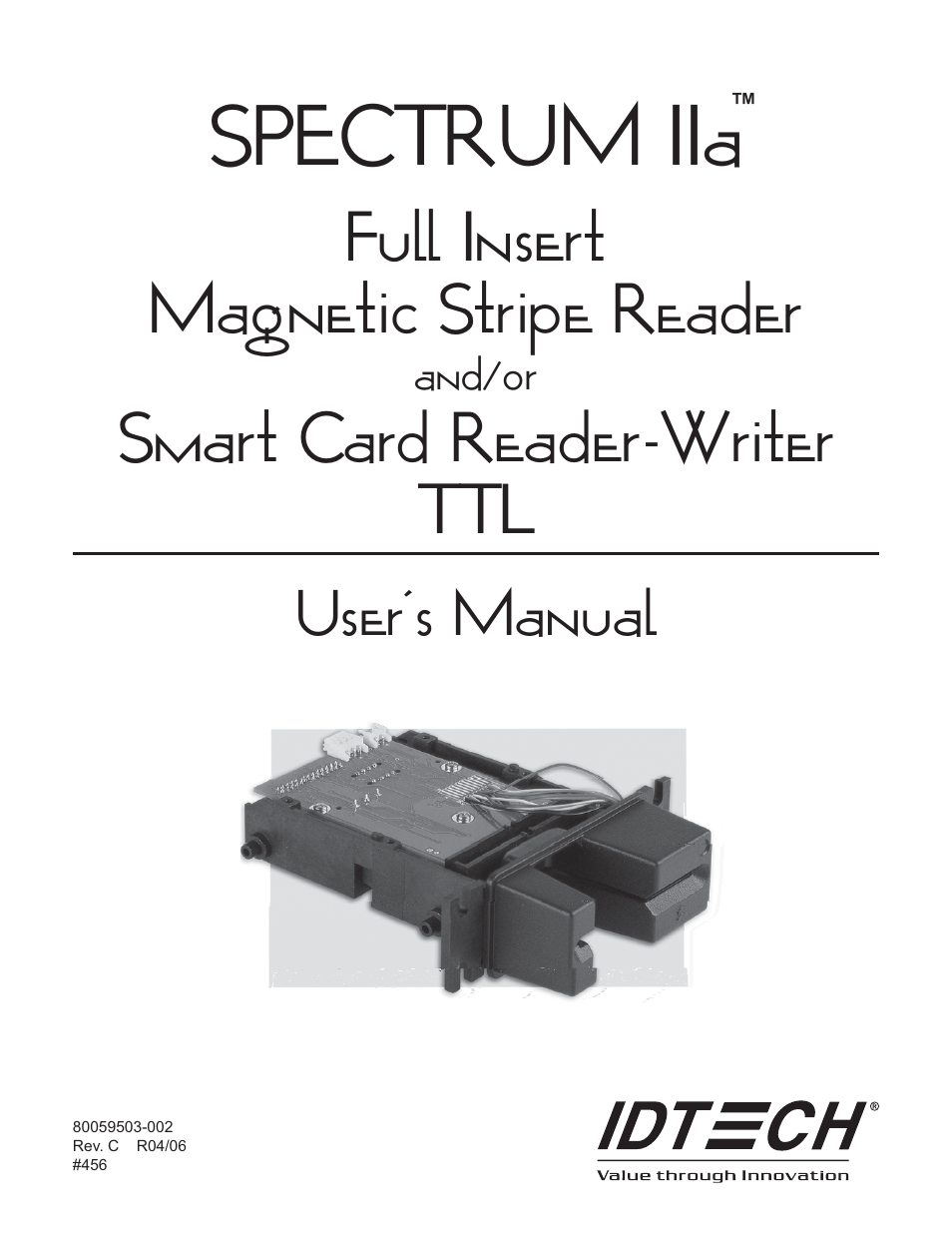 ID Tech Spectrum IIa User Manual | 12 pages