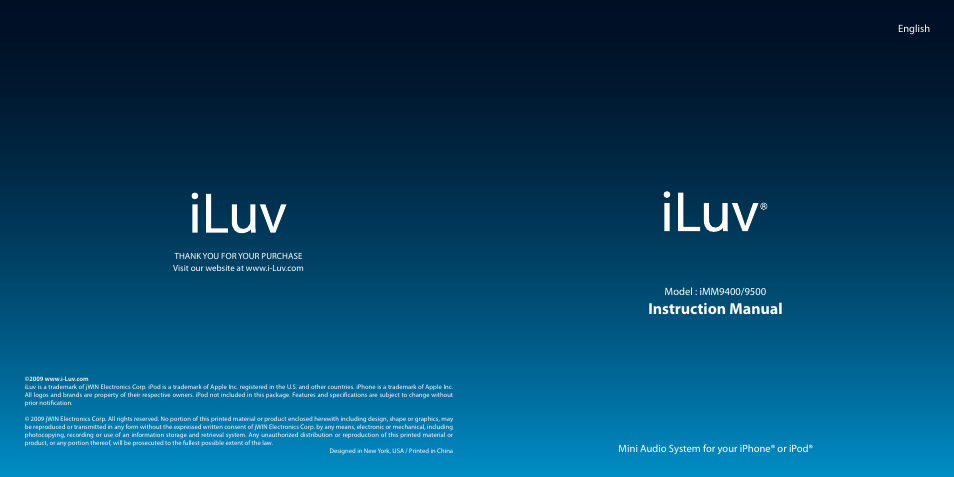 Iluv IMM9400 User Manual | 18 pages