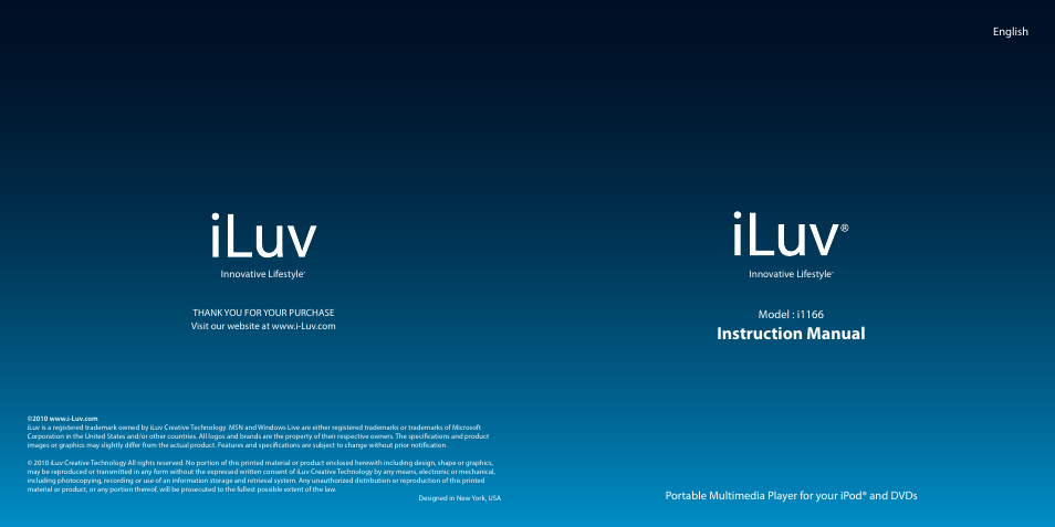 Iluv i1166 User Manual | 18 pages