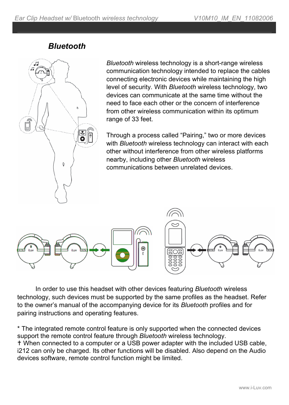 Getting started, What is bluetooth wireless technology | Iluv i212 User Manual | Page 7 / 19