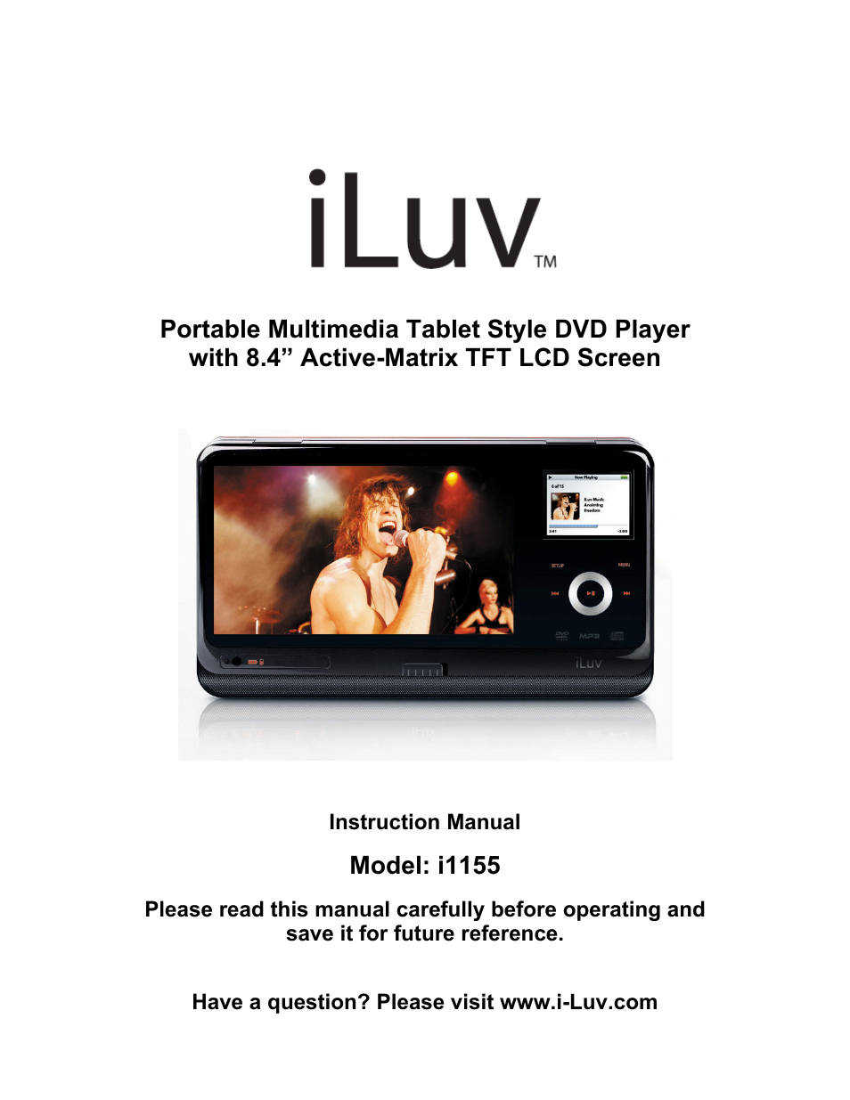 Iluv i1155 User Manual | 32 pages