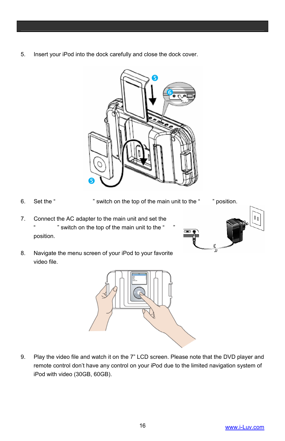 Iluv i1055 User Manual | Page 17 / 36