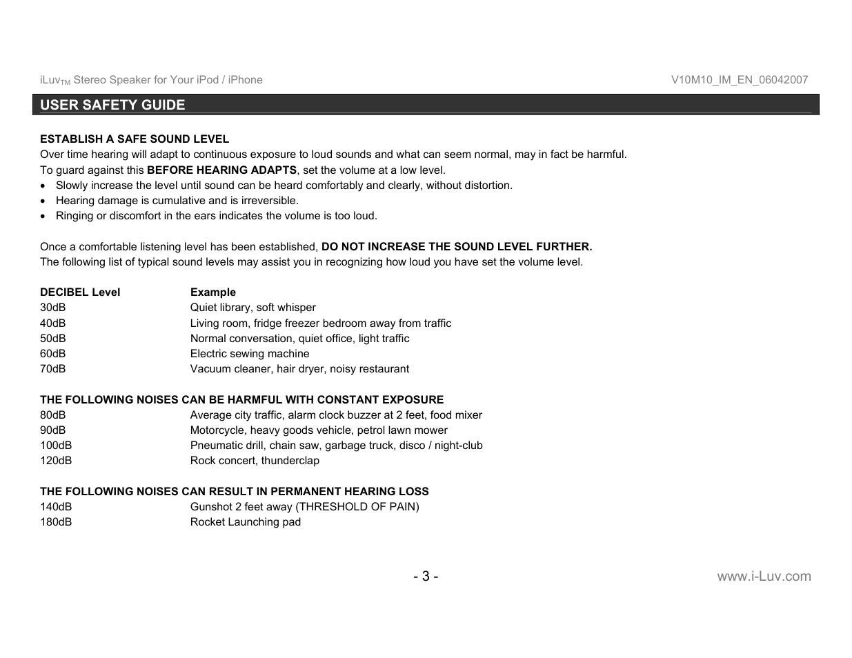 Iluv I189 User Manual | Page 4 / 12