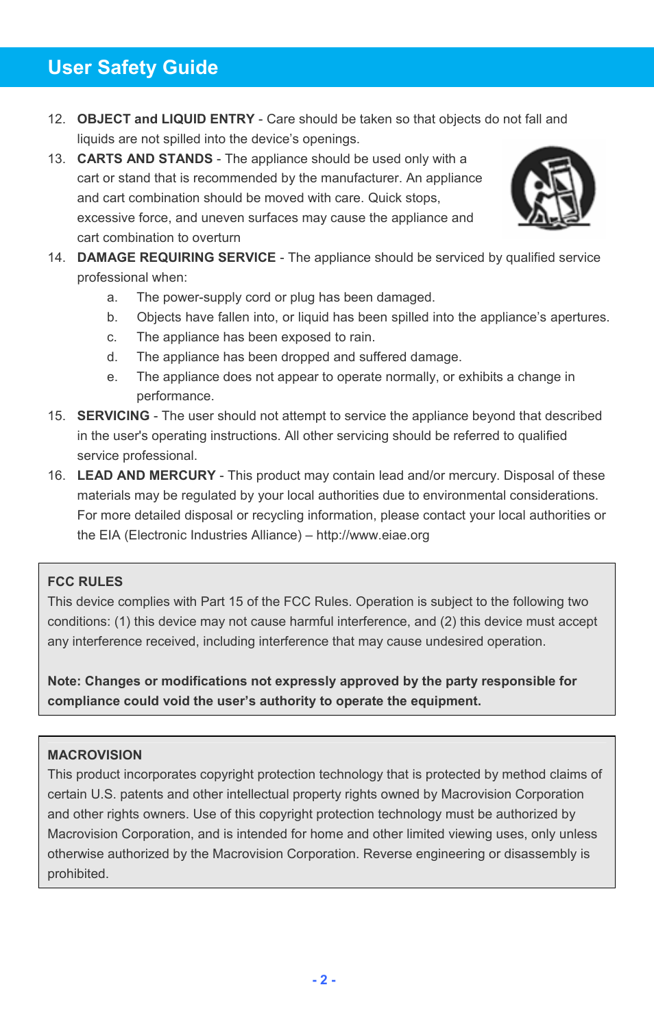 User safety guide | Iluv i182 User Manual | Page 3 / 41