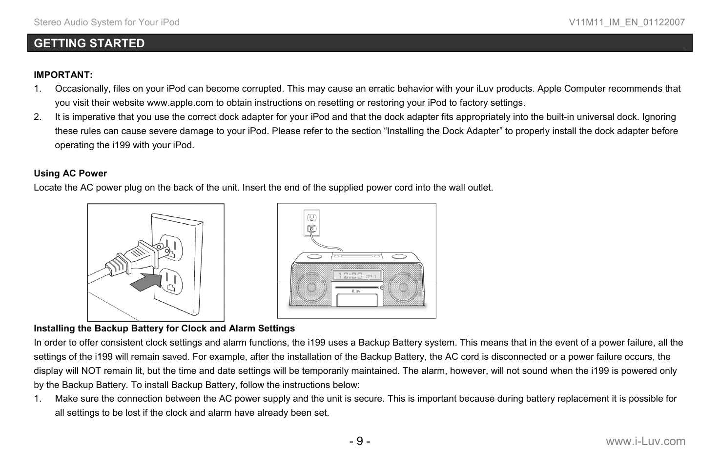 Iluv i199 User Manual | Page 10 / 36