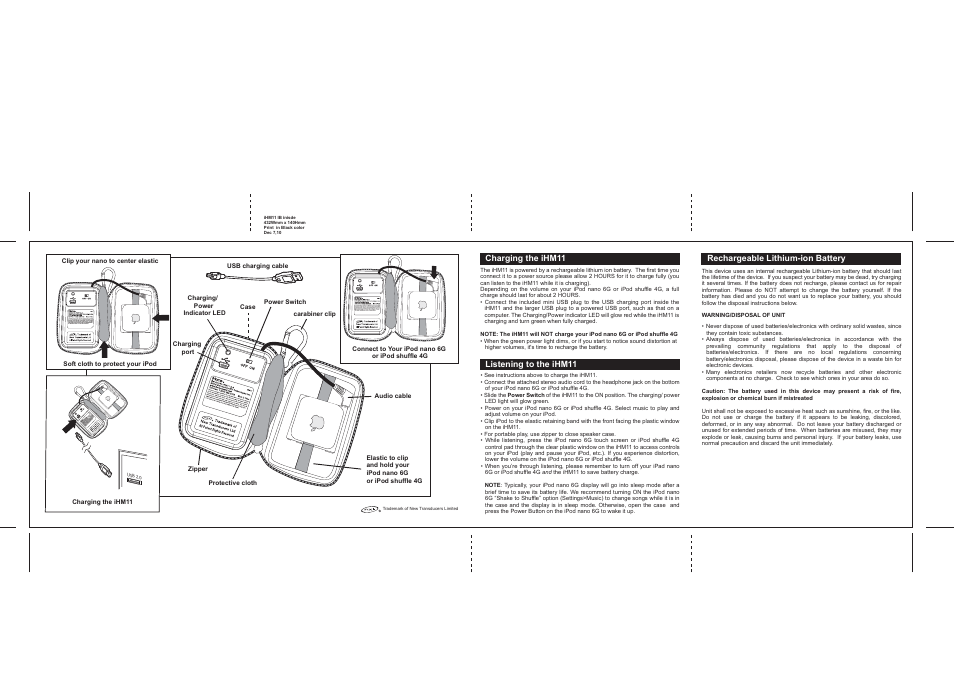iHome IHM11 User Manual | Page 3 / 4