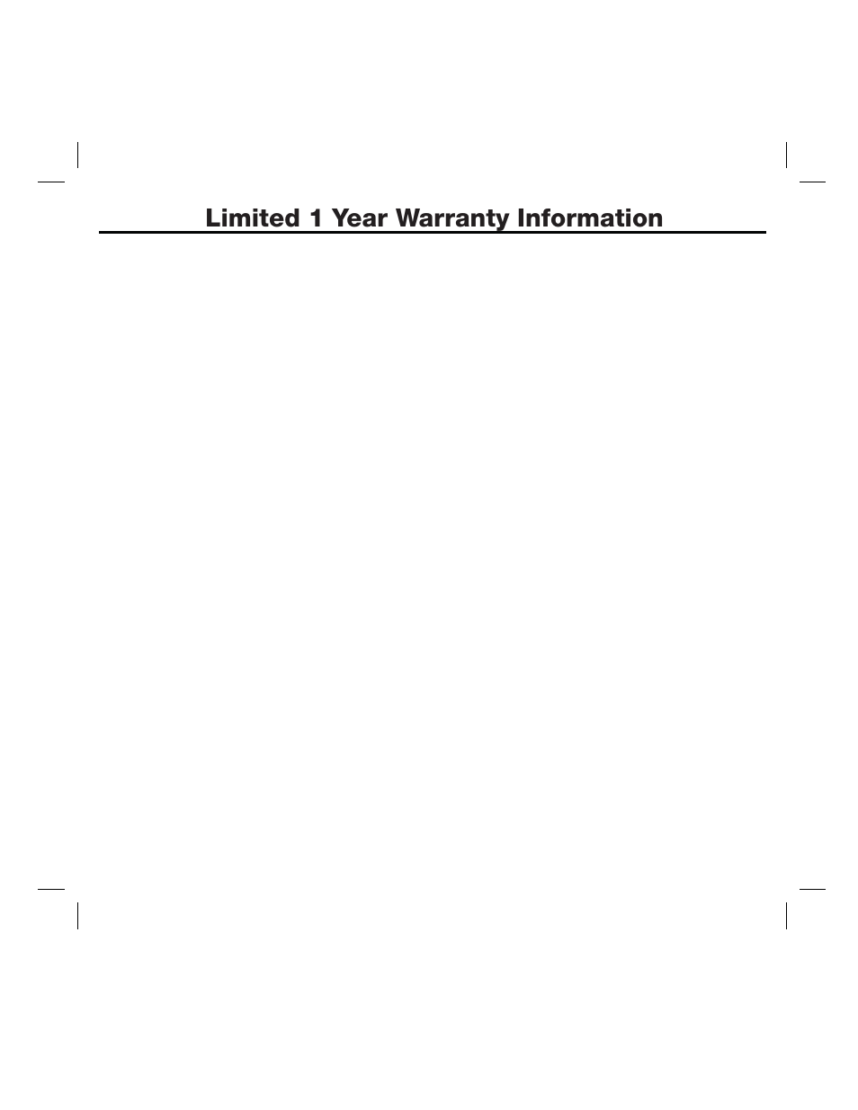 Limited 1 year warranty information | iHome ID84 User Manual | Page 14 / 14