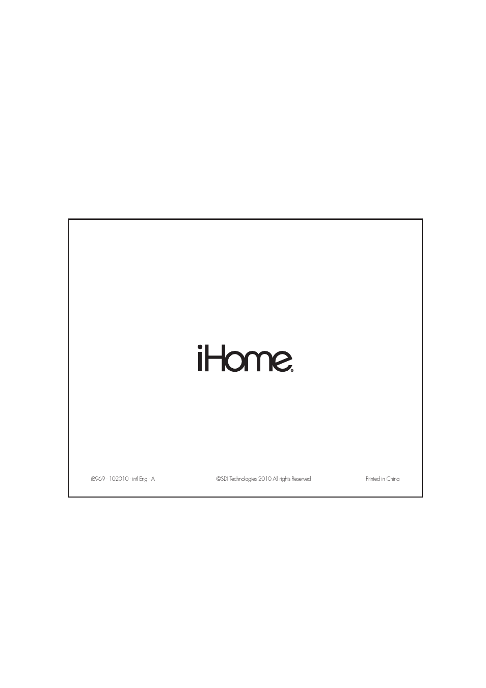 iHome IB969 User Manual | Page 16 / 16