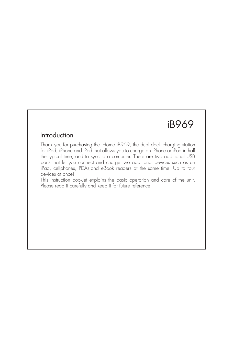 Ib969 | iHome IB969 User Manual | Page 2 / 16