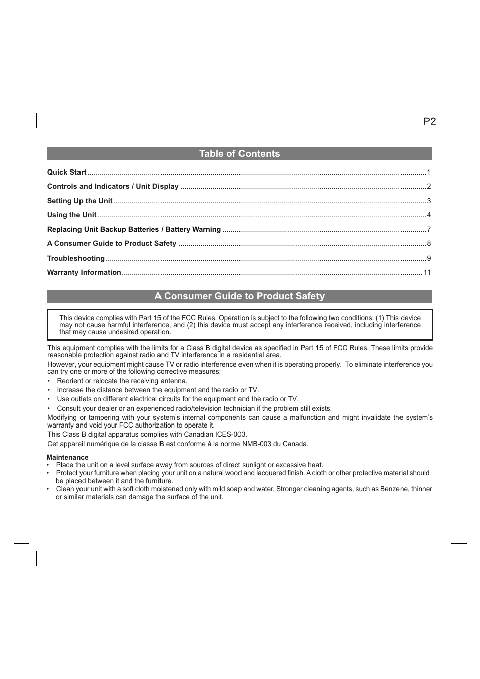 iHome IA9 User Manual | Page 2 / 13