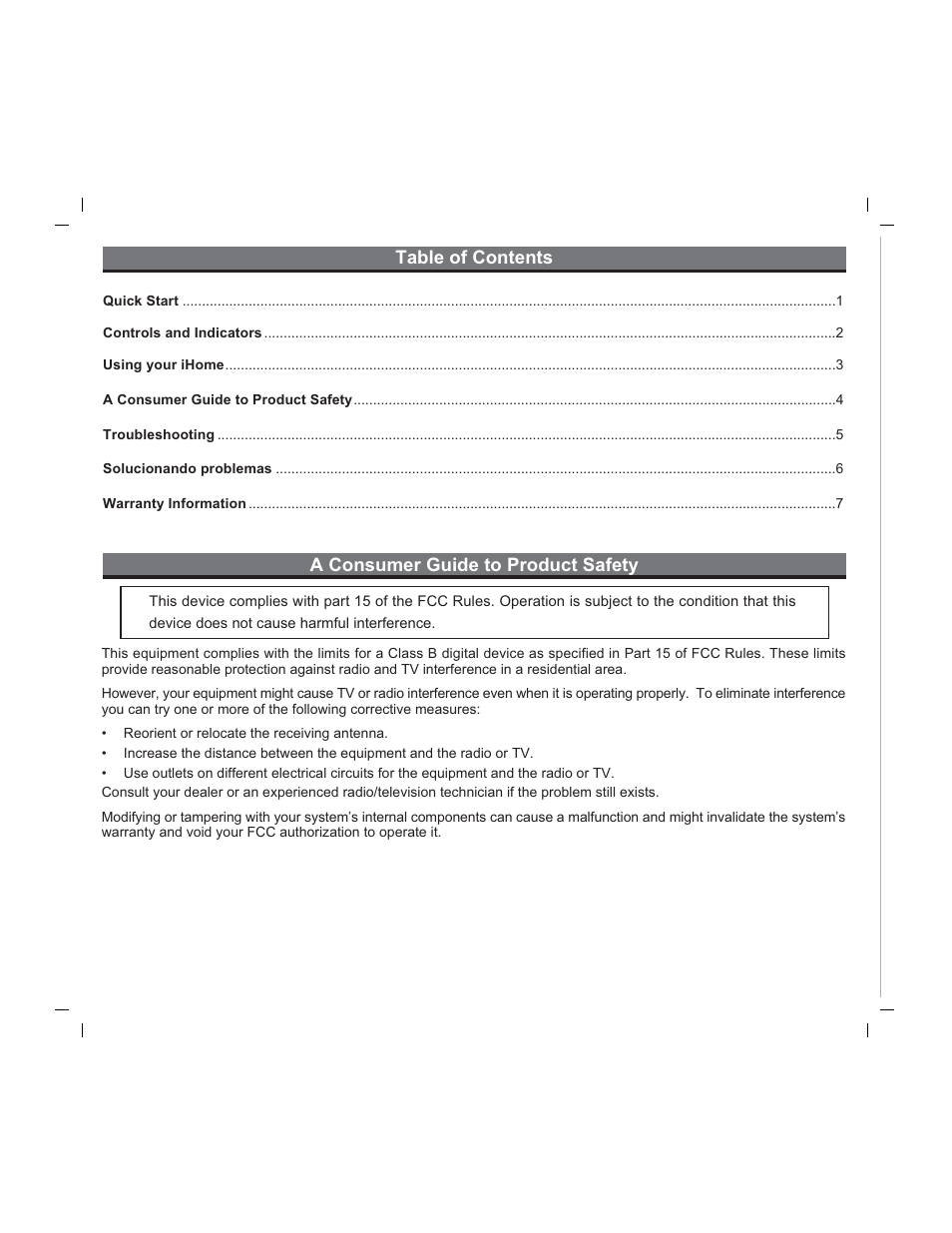 iHome ZUNE ZN14 User Manual | Page 2 / 9