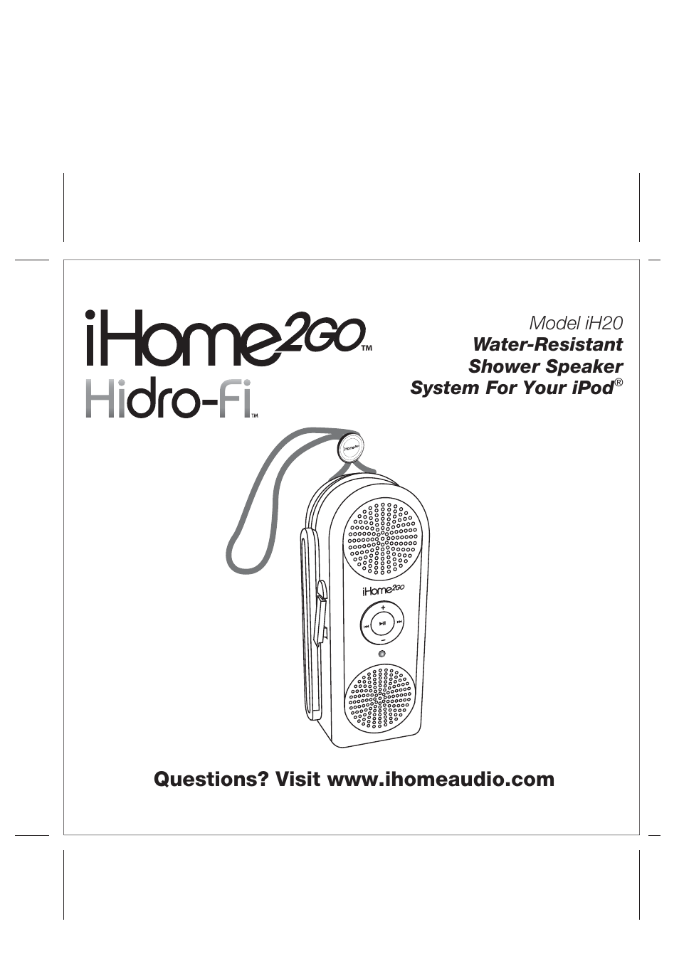 iHome Hidro-Fi iH2O User Manual | 11 pages