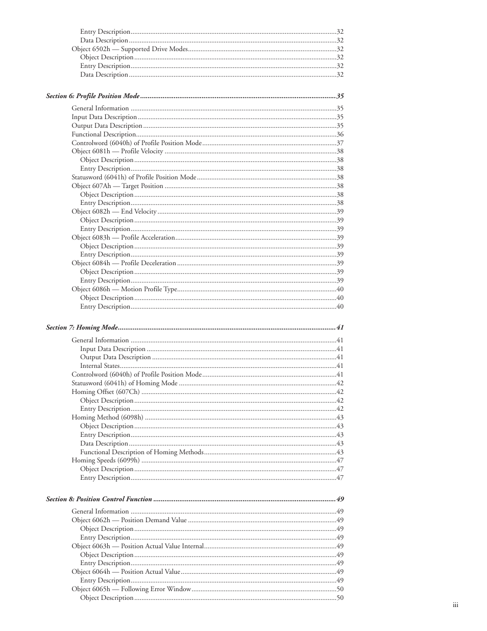Intelligent Motion Systems MDrive DSP-402 User Manual | Page 5 / 64