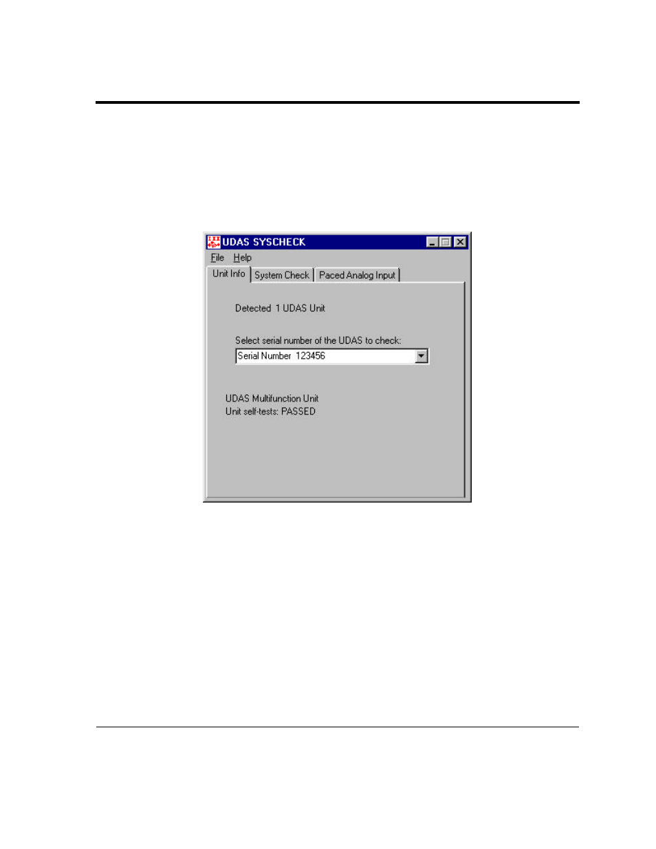1 unit info, Figure 3.1 unit info dialog | Intelligent Motion Systems UDAS-1001E User Manual | Page 27 / 65