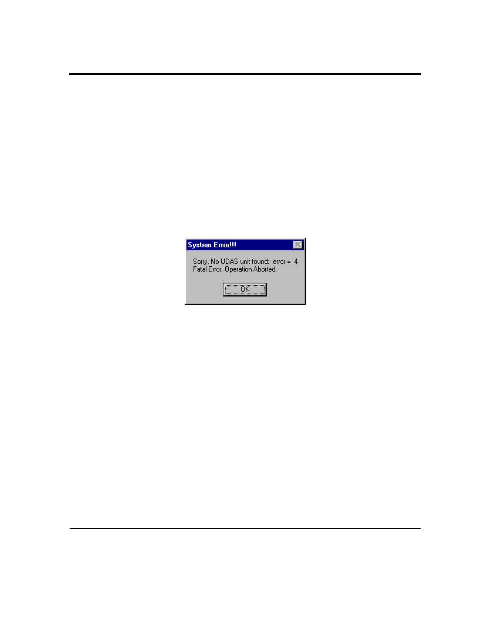 4 troubleshooting tips, 1 basic troubleshooting, Figure 3.11 system error message window | 1 verify lower level drivers, 4 3.4 troubleshooting tips troubleshooting tips | Intelligent Motion Systems UDAS-1001E User Manual | Page 37 / 65