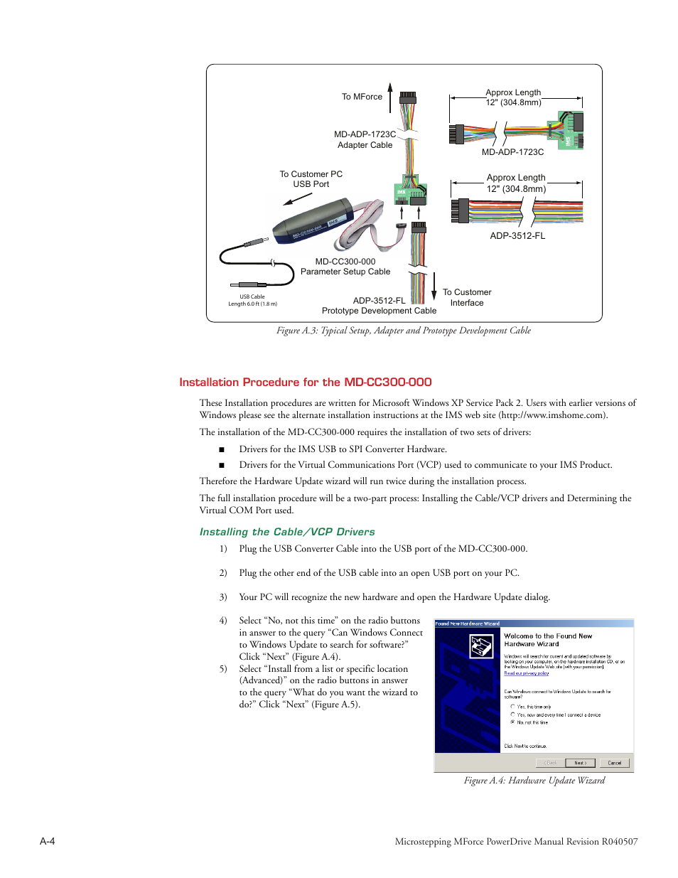 Adapter p/n md-adp-14c tm | Intelligent Motion Systems MForce PowerDrive Plus MForce Series Microstepping PowerDrive User Manual | Page 62 / 68