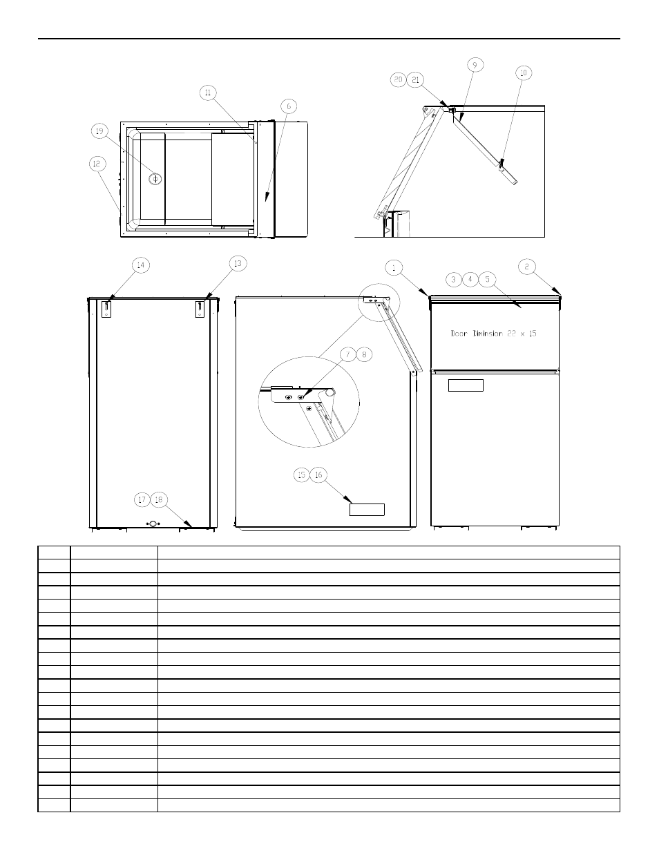 Sheet1, Storage bin b42 bin | Ice-O-Matic CRT125 User Manual | Page 5 / 9