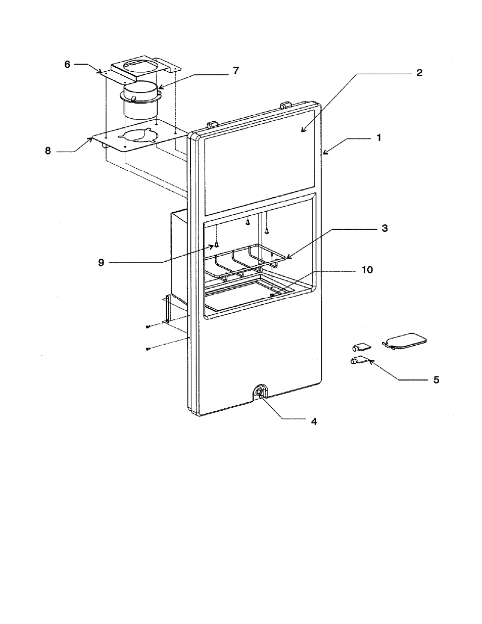 Sheet1, Cd220 hotel dispenser service parts sink panel | Ice-O-Matic CD220 User Manual | Page 4 / 7