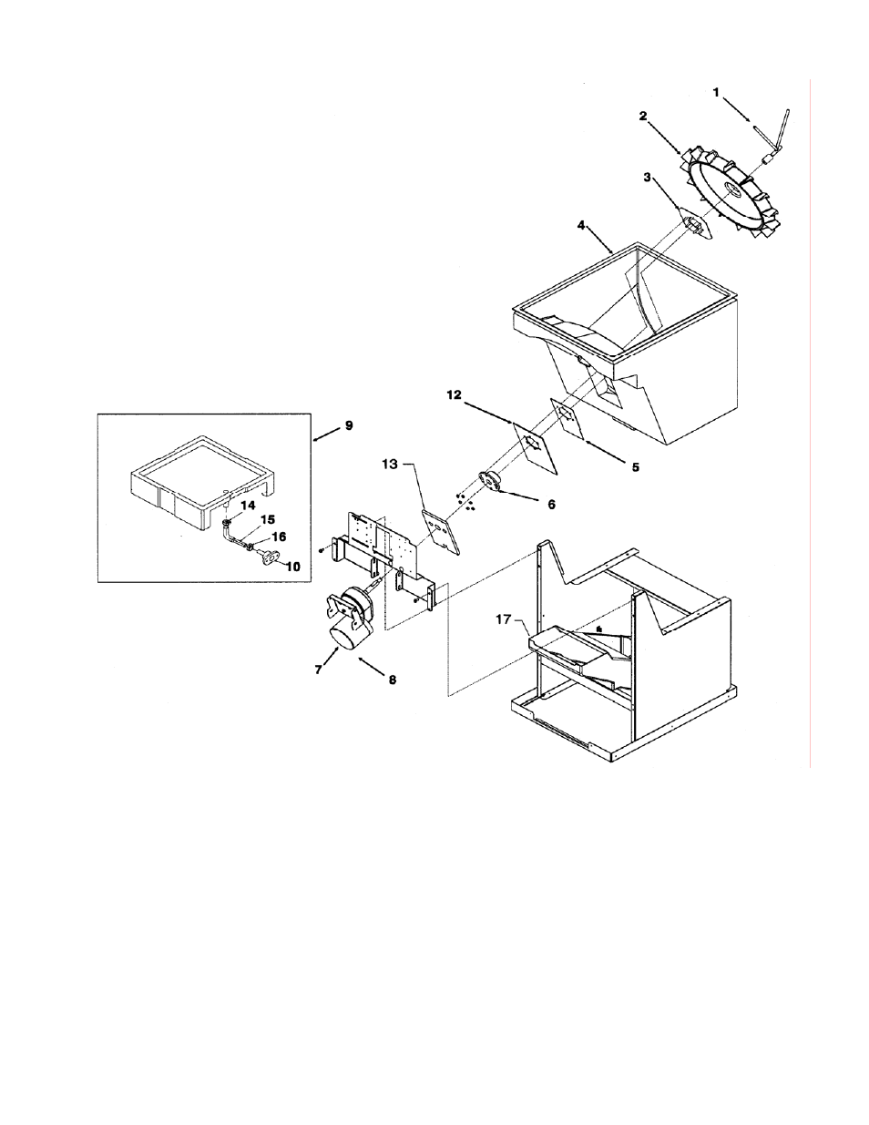 Sheet1, Cd220 hotel dispenser service parts bin parts | Ice-O-Matic CD220 User Manual | Page 5 / 7