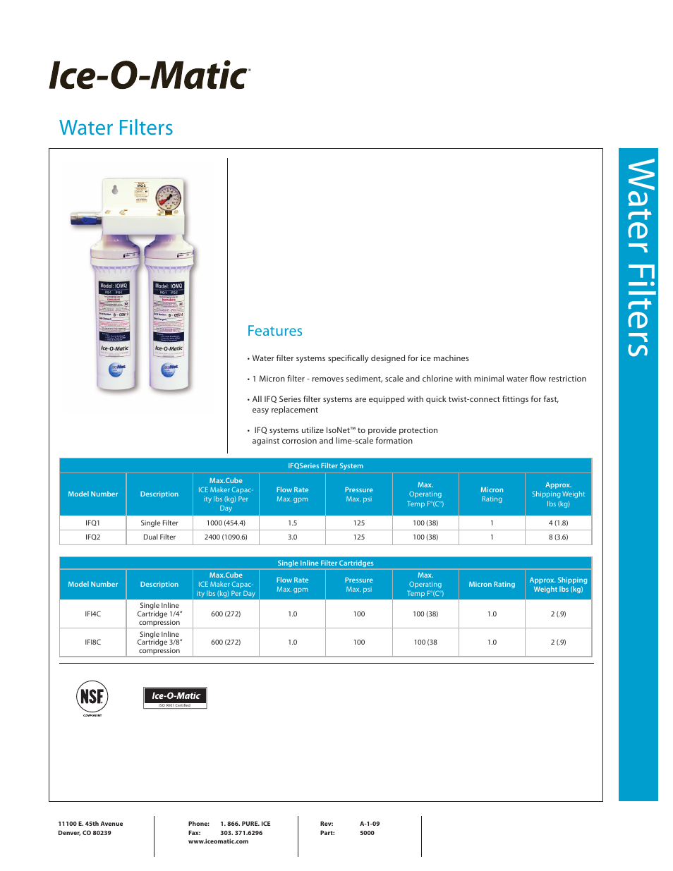 Ice-O-Matic IFI4C User Manual | 2 pages