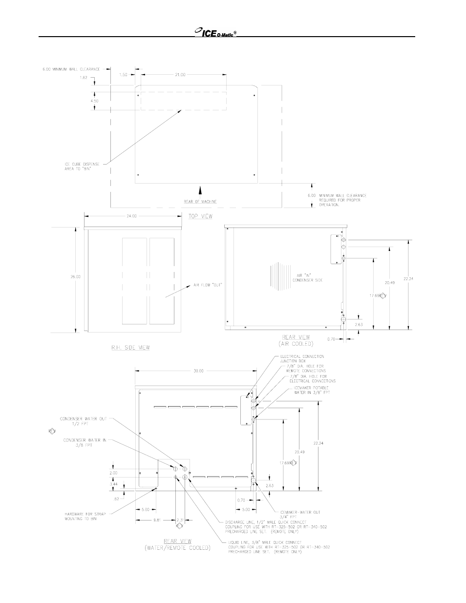 Ice-O-Matic ICE250 through ICE2100 SERIES User Manual | Page 14 / 26