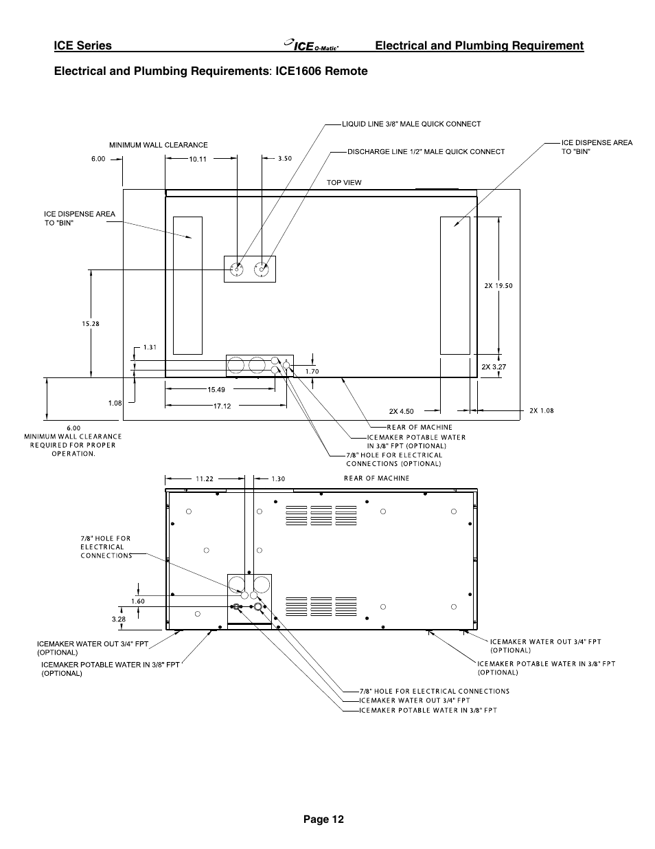 Ice-O-Matic ICE250 through ICE2100 SERIES User Manual | Page 17 / 26
