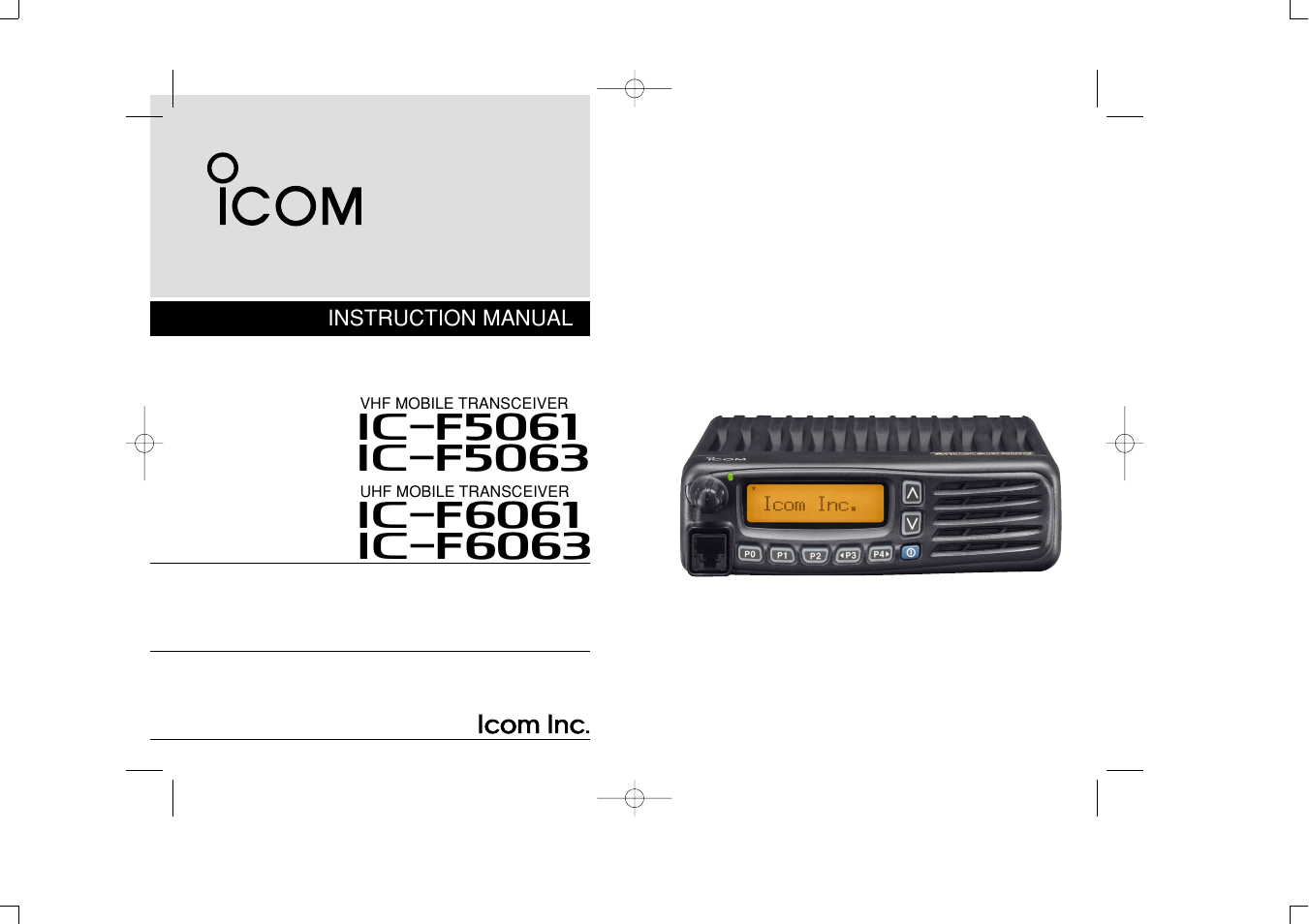 Icom IF6061 User Manual | 24 pages