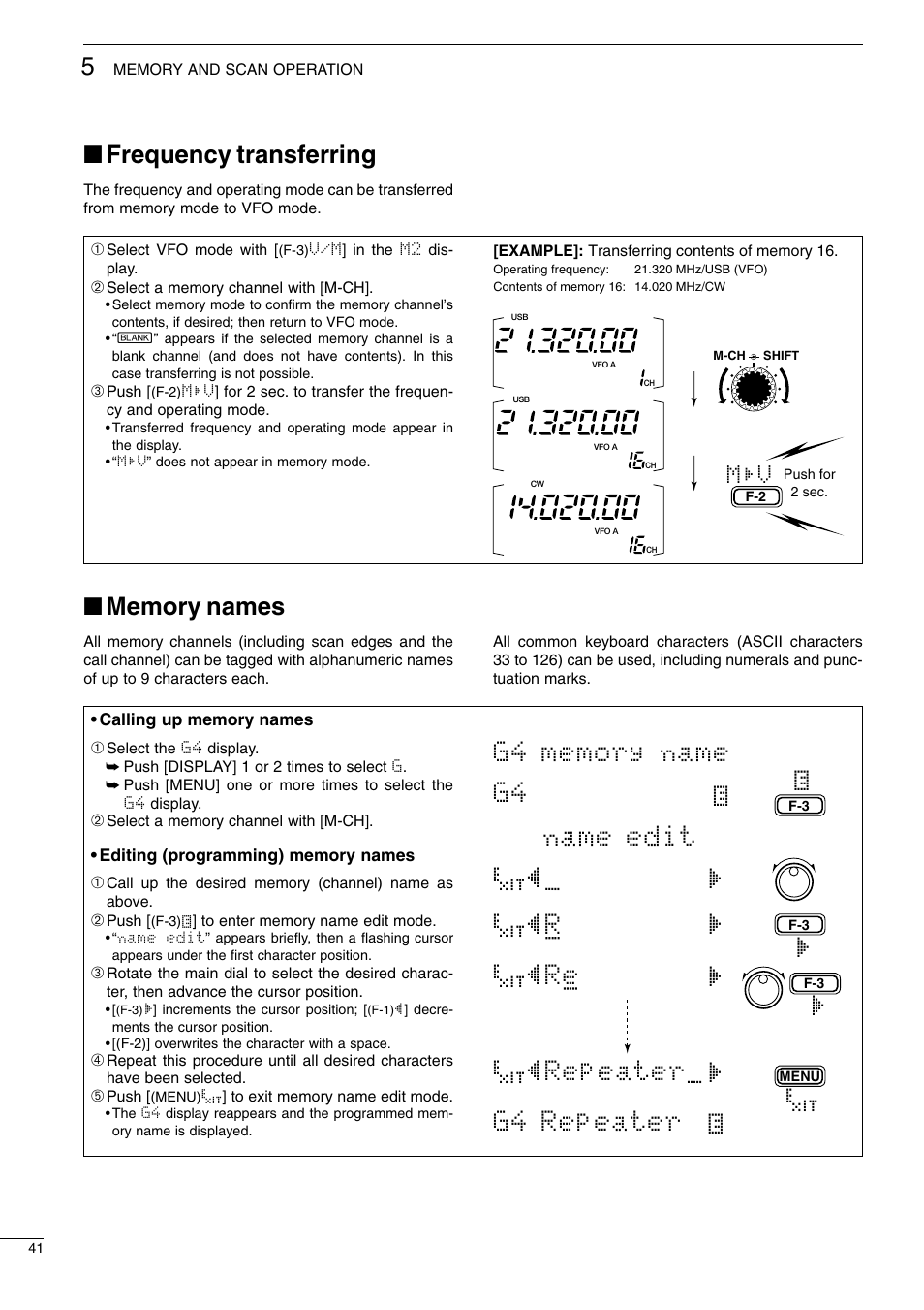 Frequency transferring, Деr з з äåre ç äårepeateröç й | Icom I706MKTMG User Manual | Page 44 / 75