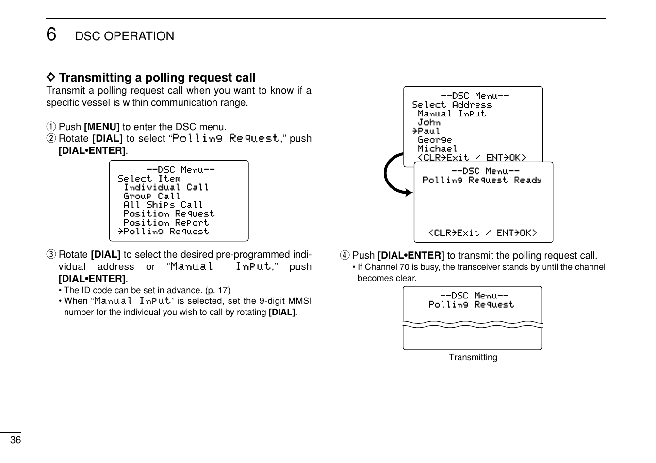 Icom IC-M504 User Manual | Page 42 / 80