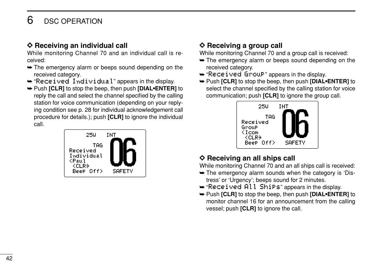 Icom IC-M504 User Manual | Page 48 / 80