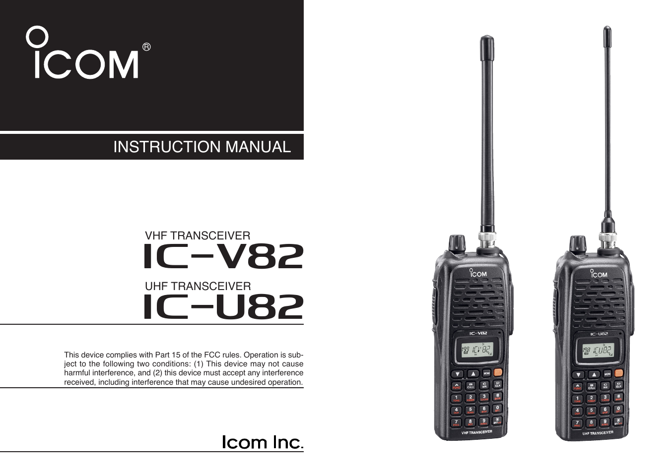 Icom IC-U82 User Manual | 96 pages