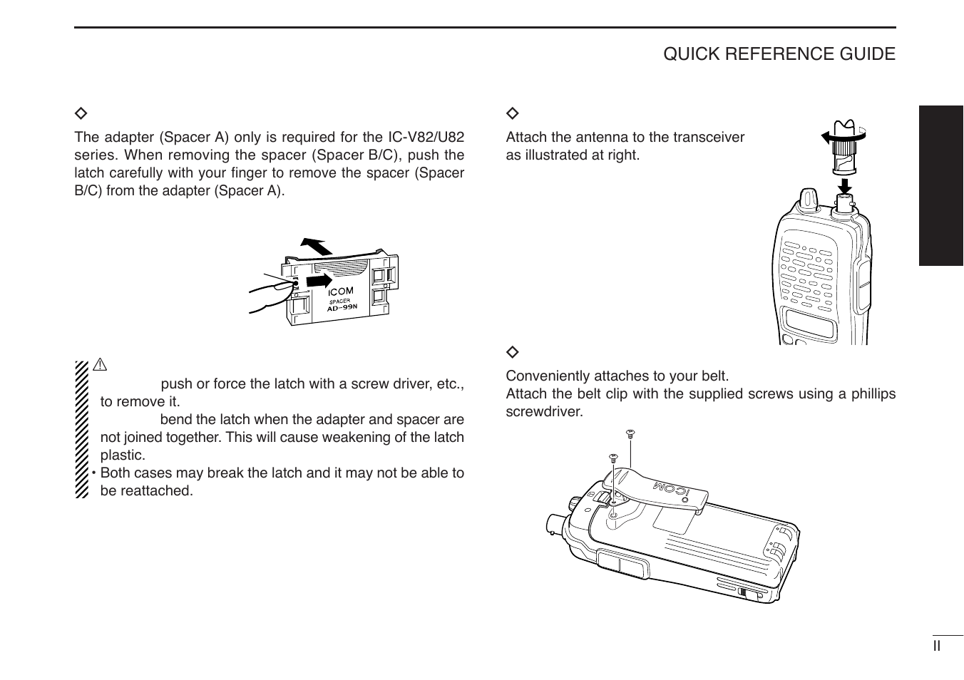 Icom IC-U82 User Manual | Page 9 / 96