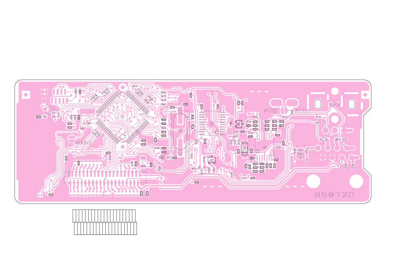 Bottom view (front unit) | Icom IC F121S User Manual | Page 29 / 74