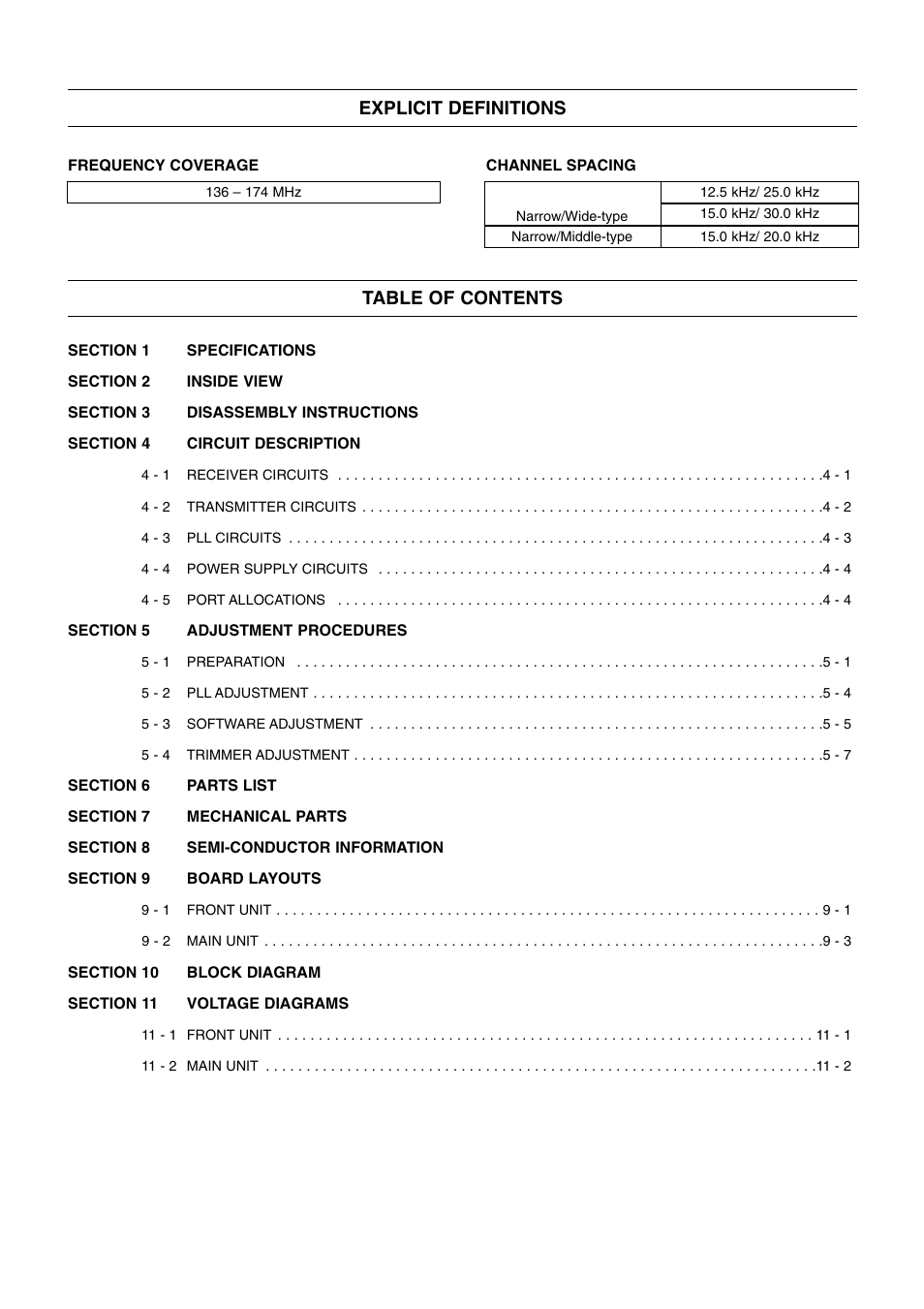 Icom IC F121S User Manual | Page 3 / 74