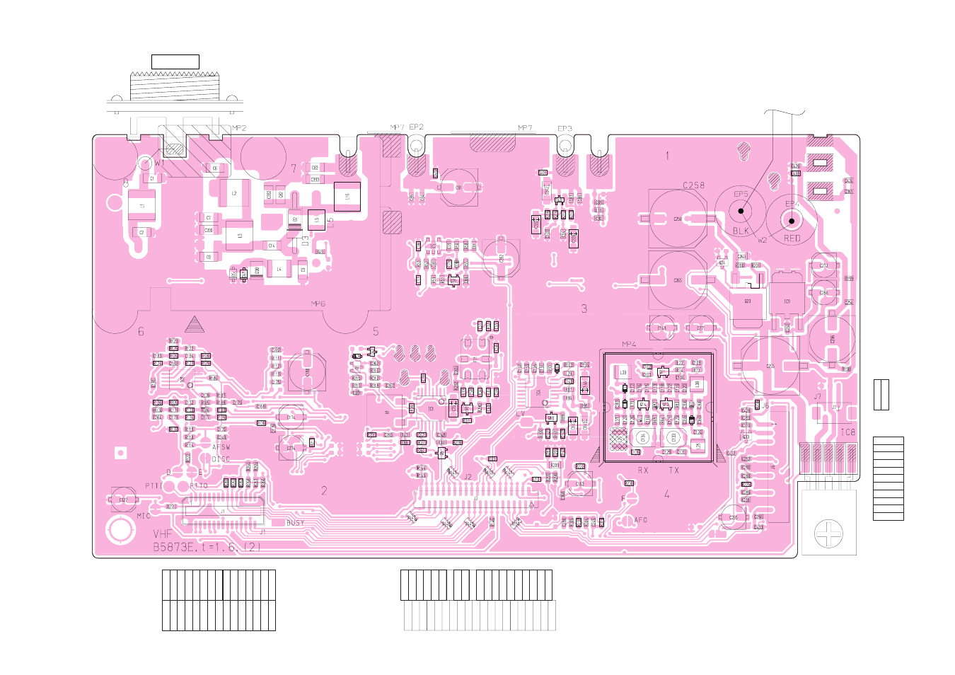 Main unit, 2 main unit, Top view | Icom IC F121S User Manual | Page 30 / 74