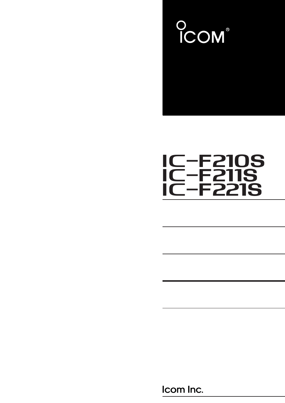 Top cover, Service manual | Icom IC F121S User Manual | Page 38 / 74