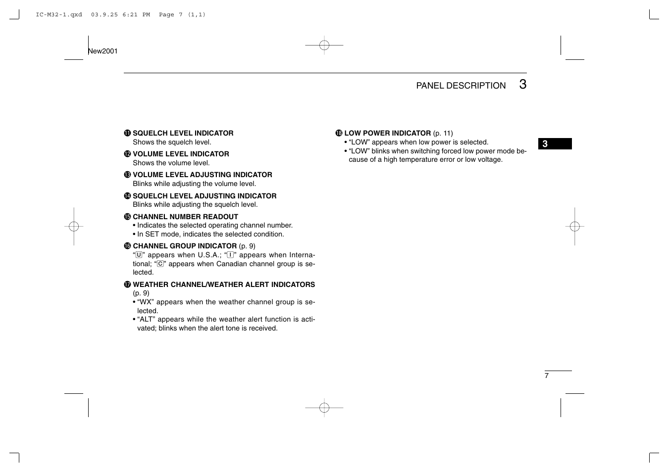 Icom IC-M32 User Manual | Page 13 / 40