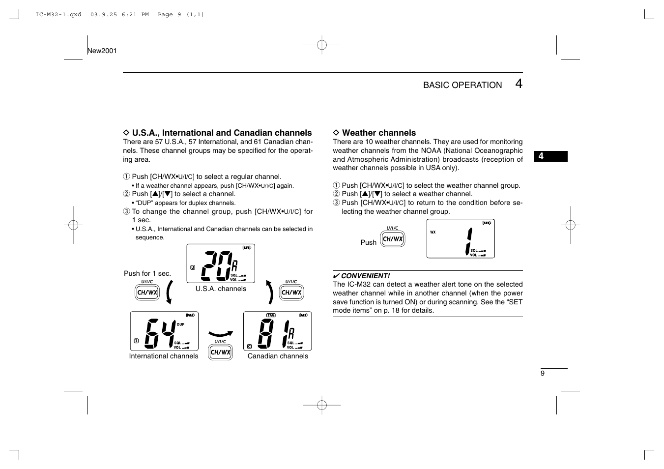 Icom IC-M32 User Manual | Page 15 / 40