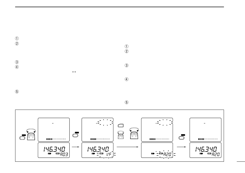 Programming after selection | Icom COMMUNICATIONS RECEIVER IC-R3 User Manual | Page 19 / 64