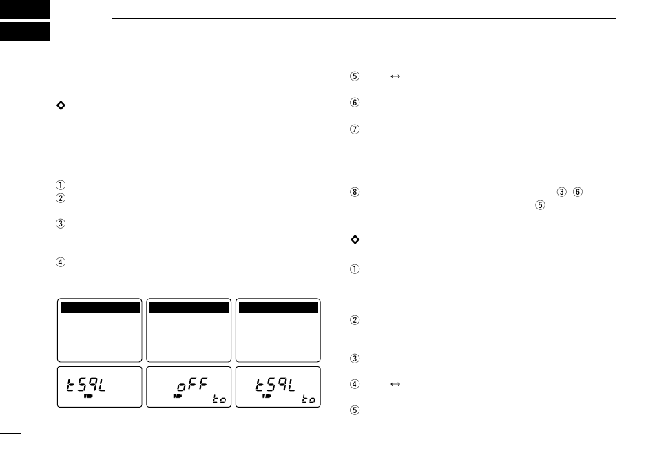 Subaudible tone operation, Tone squelch operation | Icom COMMUNICATIONS RECEIVER IC-R3 User Manual | Page 32 / 64