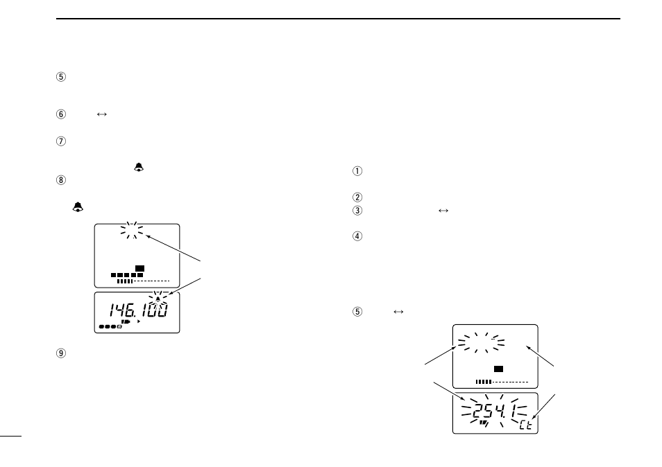 Tone scan, Subaudible tone operation | Icom COMMUNICATIONS RECEIVER IC-R3 User Manual | Page 34 / 64