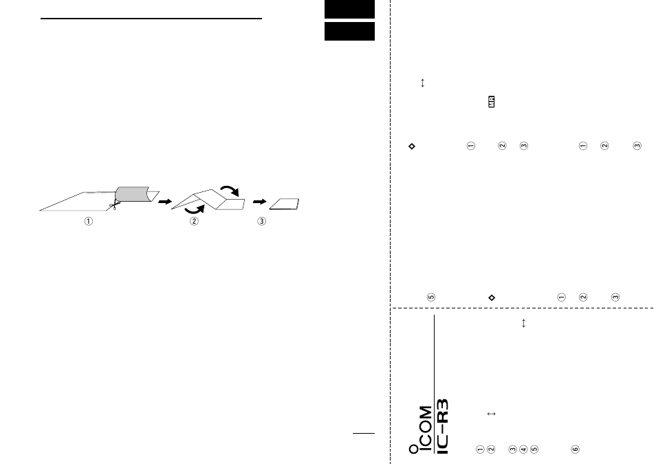 Quick reference | Icom COMMUNICATIONS RECEIVER IC-R3 User Manual | Page 61 / 64