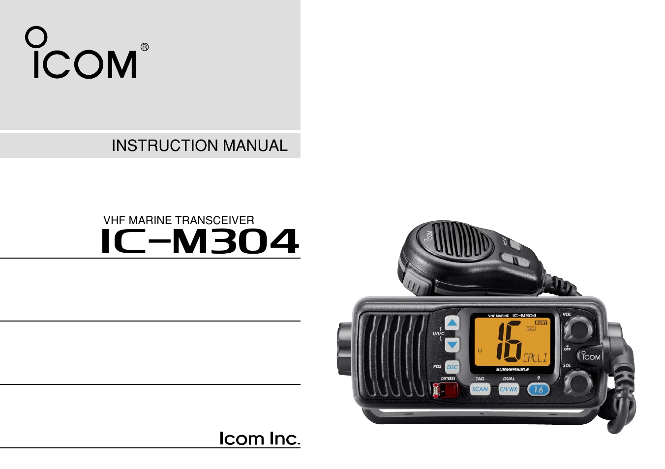 Icom iM304 User Manual | 48 pages