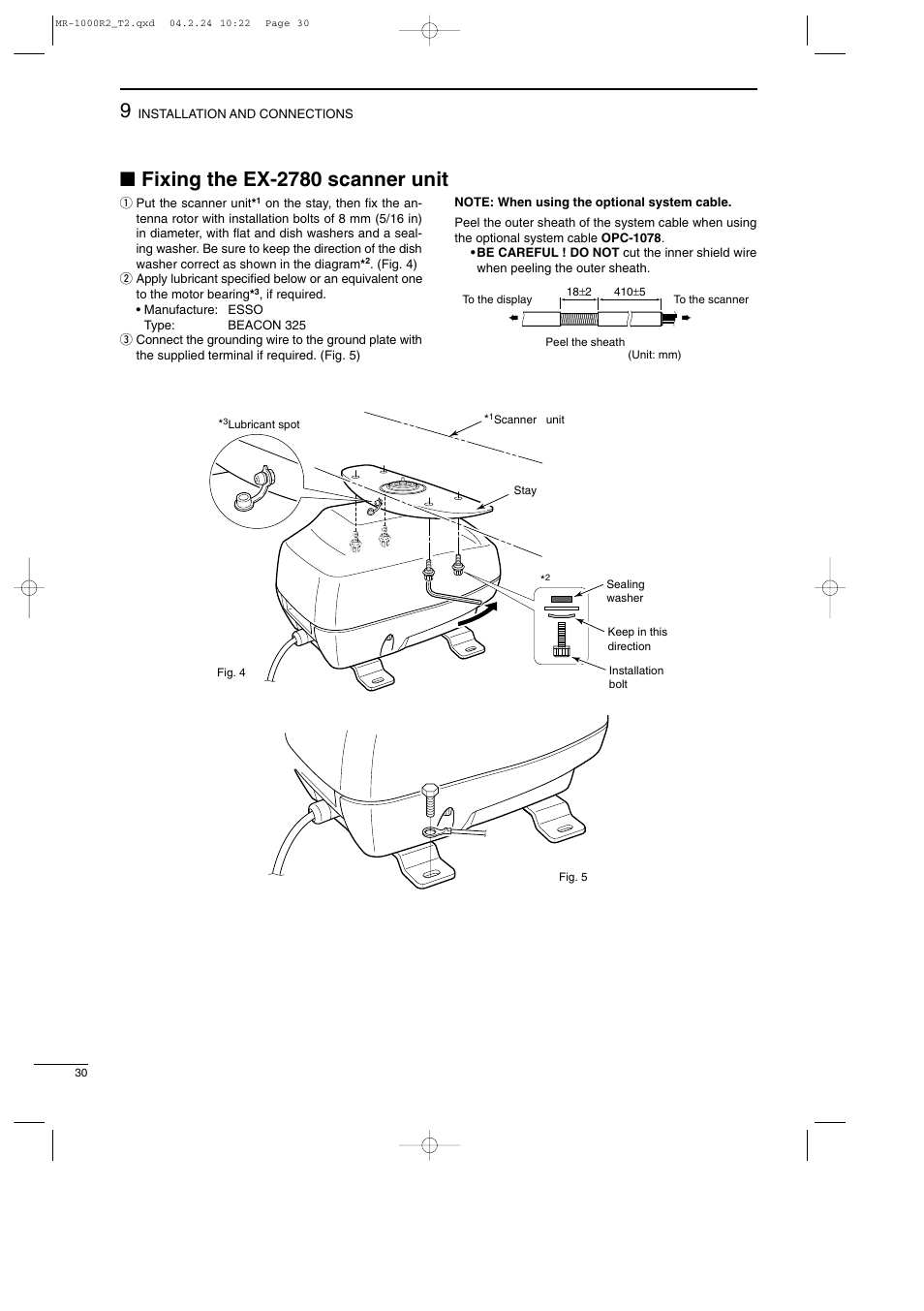 Fixing the ex-2780 scanner unit | Icom MR-1000TTM User Manual | Page 34 / 47