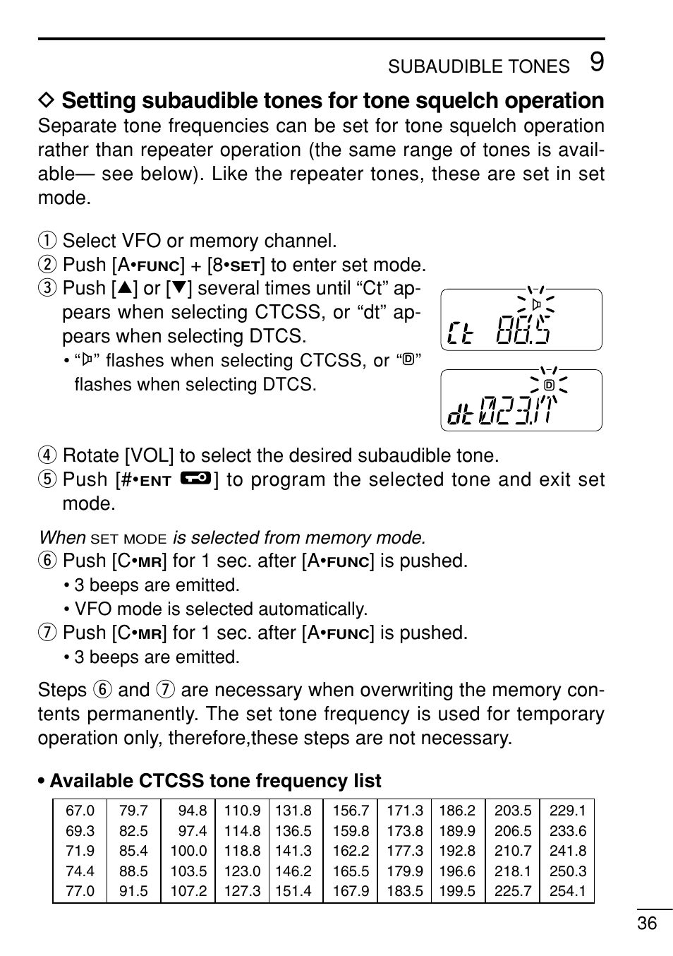 Icom IC-V8 User Manual | Page 45 / 68